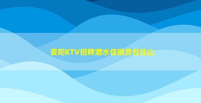 资阳KTV招聘酒水促销员包住山